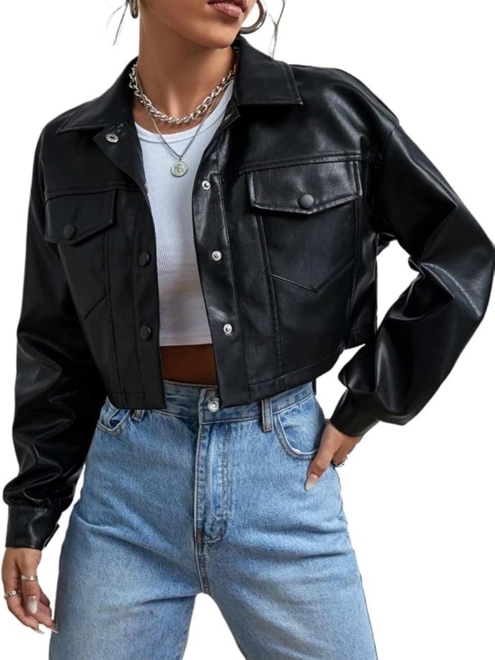 SHEIN Leather Jacket